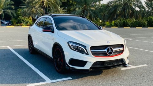 مرسيدس بنز GLA 45 AMG STD صبغ وكالة بحالة الوكالة لا يحتاج إي مصاريف مسرفس جاهز للتسجيل