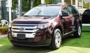 Ford Edge Gulf without accidents No. 2, burgundy, inside beige, without accidents, cruise control, rear wing c