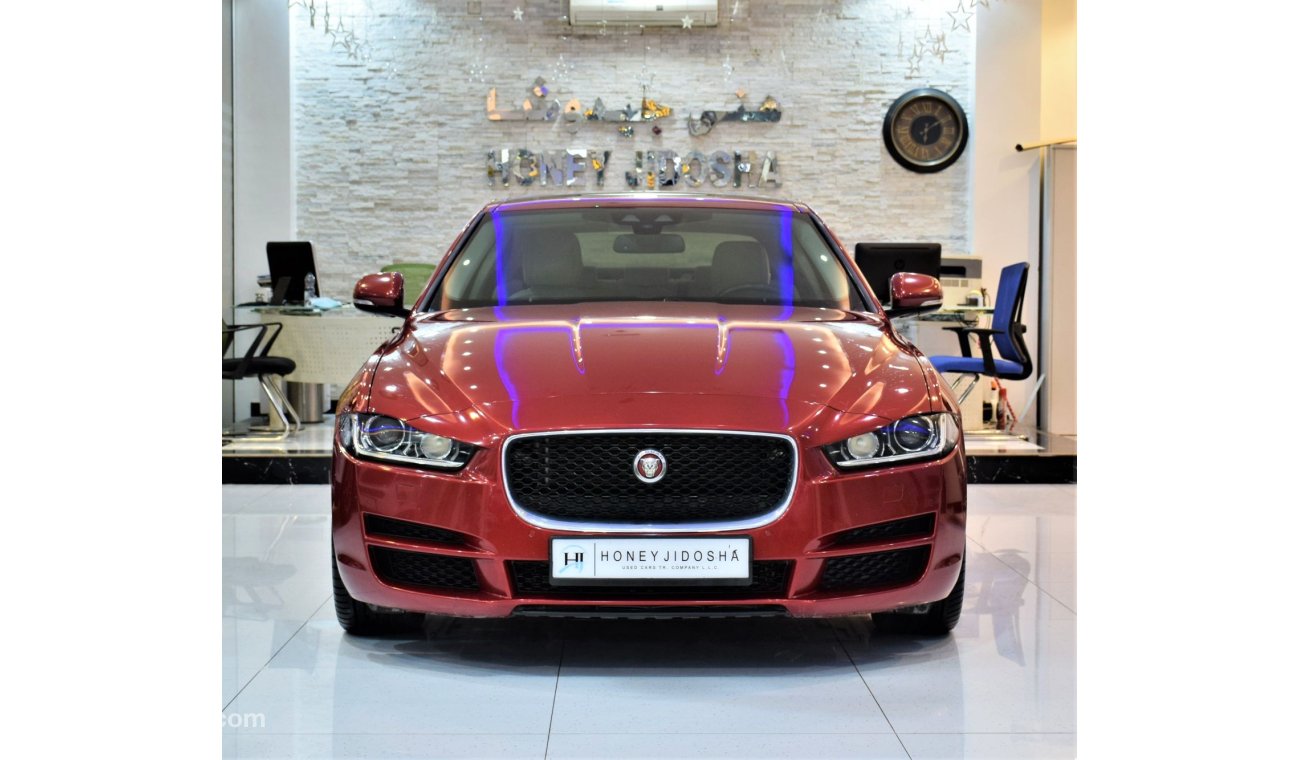 Jaguar XE ORIGINAL PAINT ( صبغ وكاله ) Jaguar XE 20t 2016 Model!! in Red Color! GCC Specs