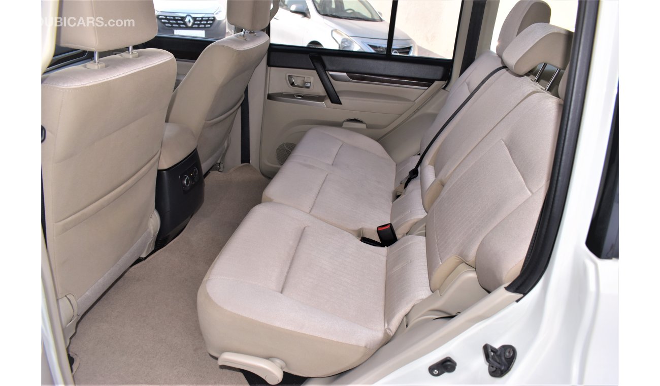 Mitsubishi Pajero AED 1525 PM | 0% DP | 3.0L V6 GLS 4WD GCC DEALER WARRANTY
