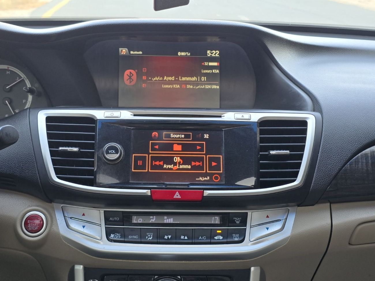 هوندا أكورد Sport 2.4L HONDA ACCORD 2016 GCC ORGINAL PAINT // ACCIDENT FREE // FULL OPITION