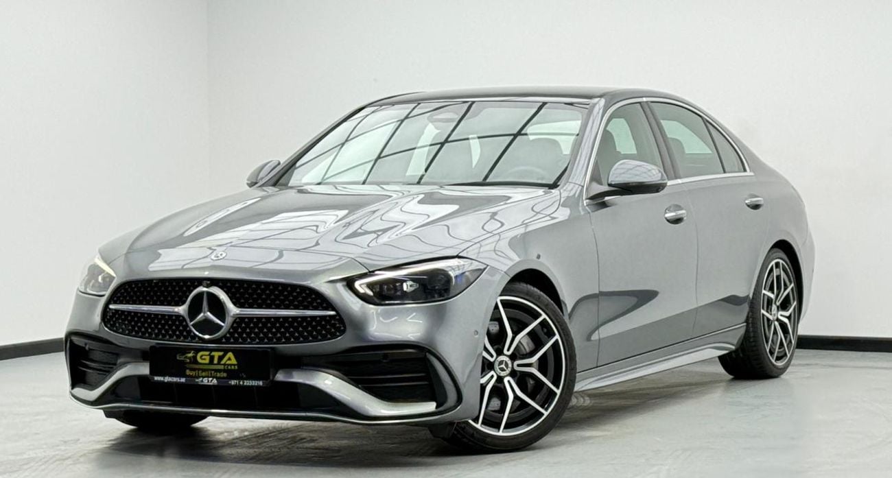 مرسيدس بنز C 200 2022 Mercedes Benz C200 AMG Premium, 2027 MB Warranty + Service Pack, Fully Loaded, GCC
