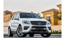 Mercedes-Benz ML 500 4.6L V8  - 2014 - 2 Years Warranty! - AED 2,722P.M. AT 0% DOWNPAYMENT
