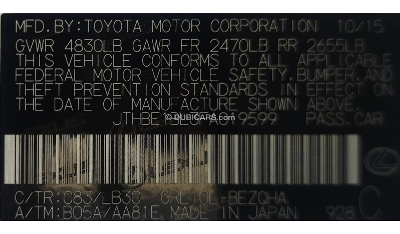 Lexus GS350 F-Sport Luxes GS 350 2015 F sport full opsions no 1