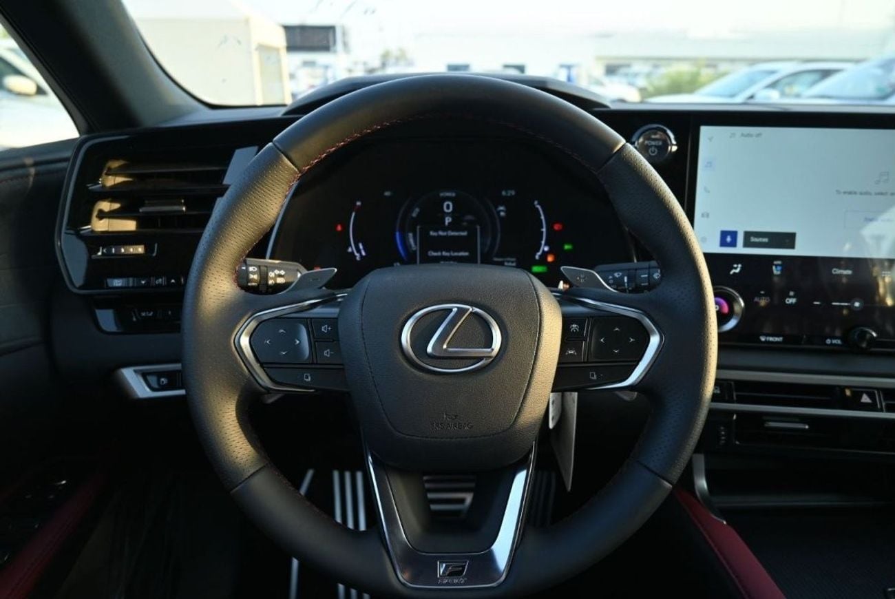 لكزس RX 500h Lexus RX500h F-Sport 2.4L, In-line 4-cylinder Turbo Hybrid, AWD, CUV Model 2025, Color Black