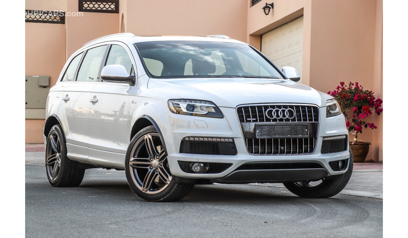 Audi Q7 3L supercharged 2013 GCC under Warranty with Zero downpayment.