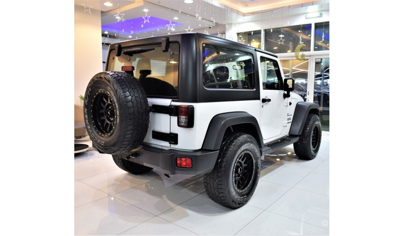 Jeep Wrangler ORIGINAL PAINT صبغ وكاله Jeep Wrangler Sport 3.6L PentaStar 2015 Model!! in White Color! GCC Specs