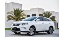 Lexus RX450h Lexus RX-450 Hybrid - 2015 - AED 2,232 P.M. AT 0% DOWNPAYMENT THROUGH BANK FINANCE