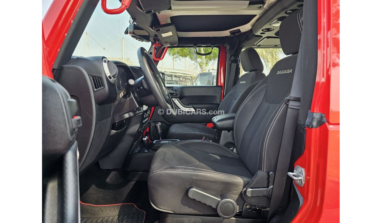 Jeep Wrangler SAHARA 2017 GCC LOW MILEAGE SINGLE OWNER WITH WARRANTY IN MINT CONDITION