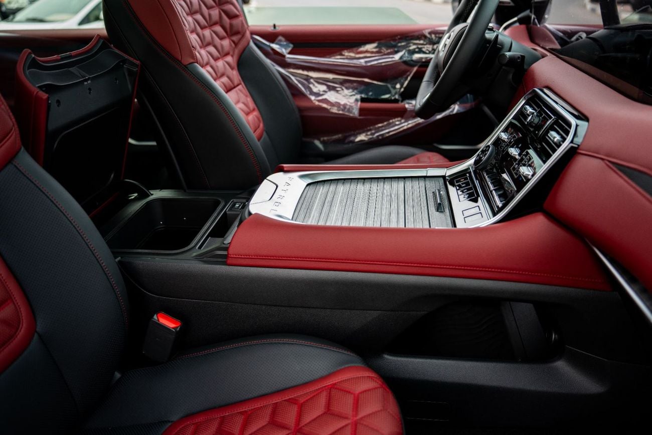 Nissan Patrol Nissan Patrol Platinum 2026 White roof black interior dark red and black