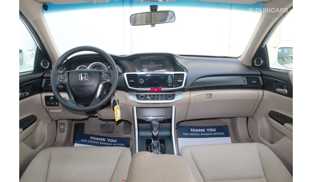 Honda Accord 2.4L EX 2016 MODEL GCC SPECS WITH UNDER WARRANTY