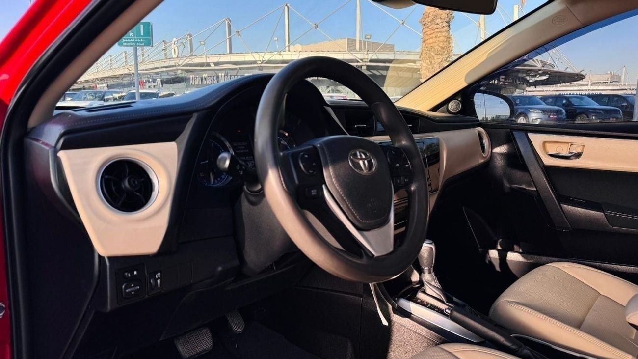 Toyota Corolla GOOD CONDITION | 1.8L PETROL ENGINE | LHD | 2018 | BLOOD RED BODY COLOR | REAR VIEW CAMERA | AUTOMAT
