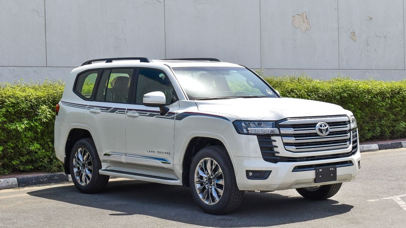 تويوتا لاند كروزر ECTAGR023 - 2025 Toyota LC300 GXR High -  3.3L Diesel Auto - White with Black Interior