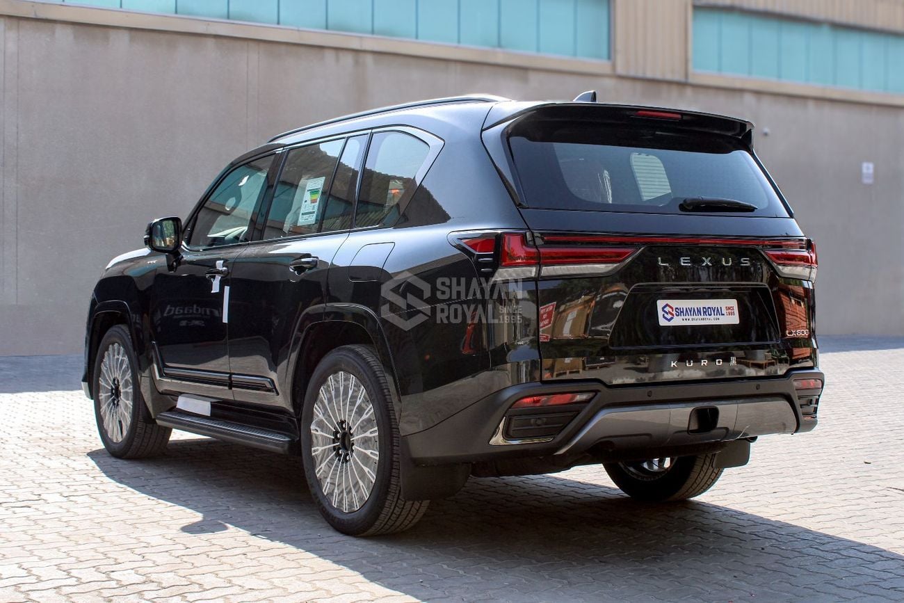 لكزس LX 600 LHD 3.5L PETROL V6 TT VIP KURO 4S BLACK EDITION 25-ML AT 2026MY