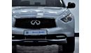 Infiniti QX70 EXCELLENT DEAL for our Infiniti QX70 Limited ( 2018 Model ) in Silver Color GCC Specs