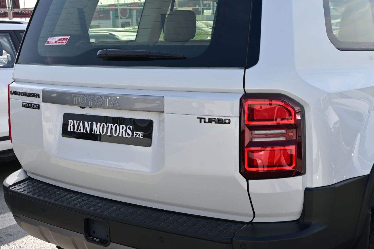 تويوتا برادو Toyota Land Cruiser Prado 2.4L Turbo, 4WD, Color White Model 2025