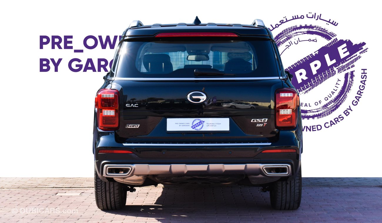 GAC GS8 4WD - Service History, Warranty, Certified & Sold by Purple Pre-Owned Gargash Motors