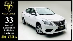 Nissan Sunny SENSORS + CHROME + 1.5L + SV / GCC / 2019 / UNLIMITED MILEAGE WARRANTY + SERVICE HISTORY /  468 DHS