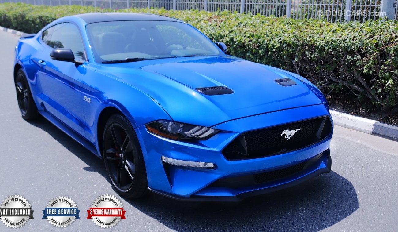 Ford Mustang GT Premium, 5.0 V8 GCC, 0km w/ 3Yrs or 100K km WTY + 60K km SERV from Al Tayer