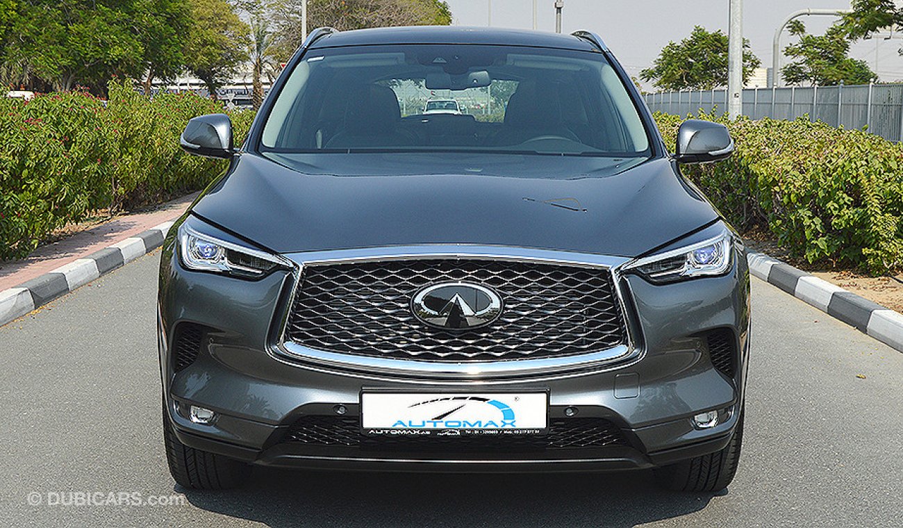 Infiniti QX50 2019, 2.0L AWD GCC, 0km w/ 5Yrs or 200K km Warranty + 2Yrs or 50K km Service from Dynatrade