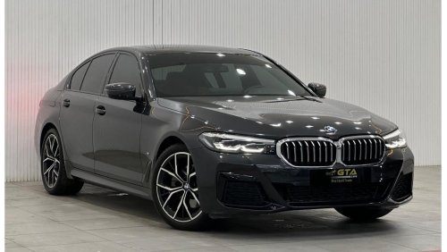 بي أم دبليو 520 M Sport Comfort 2022 BMW 520i M-Sport, May 2027 BMW Warranty + Service Pack, Full Options, Low Kms