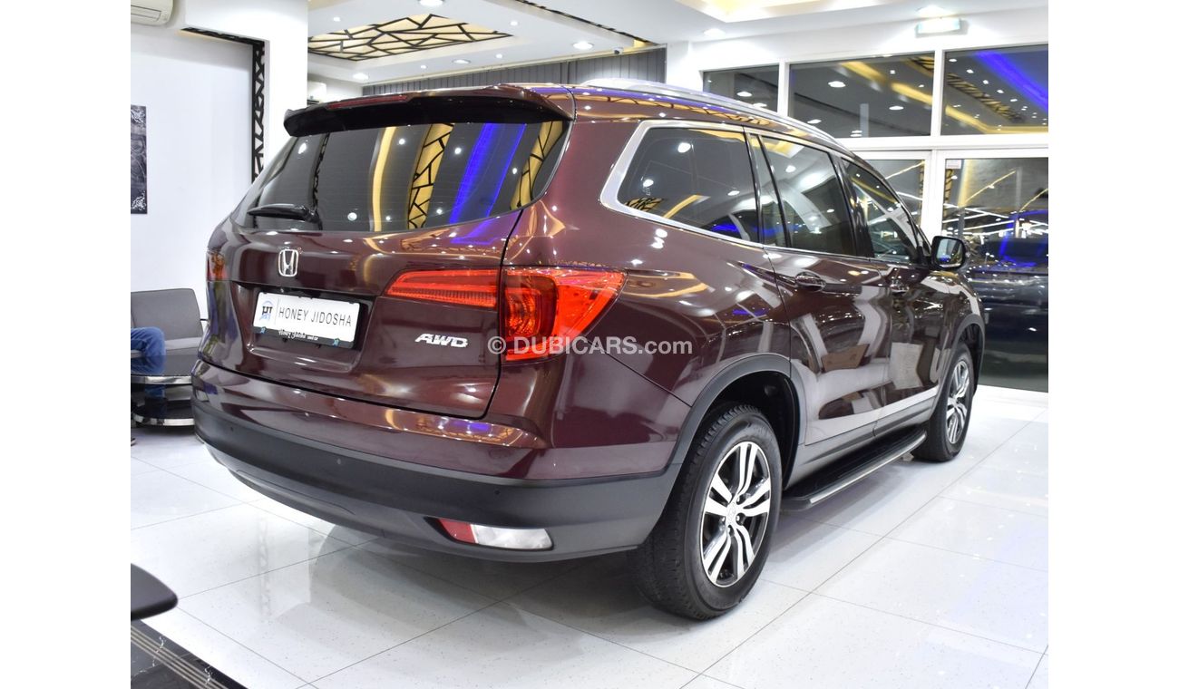 هوندا بايلوت EXCELLENT DEAL for our Honda Pilot AWD ( 2016 Model ) in Burgundy Color GCC Specs