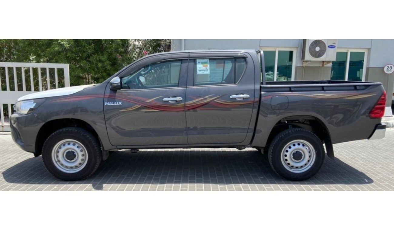 تويوتا هيلوكس DC DIESEL 2.4L 4x4 6MT Plast Bump, AC, 6STR, AIR COMP, 2SPK, 2ABG, AVAILABLE IN COLORS