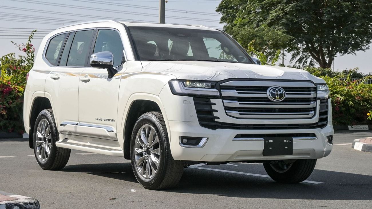 تويوتا لاند كروزر ECTAGR031 - 2025 Toyota LC300 VX - 3.5L Petrol Auto - With Radar - White w Black