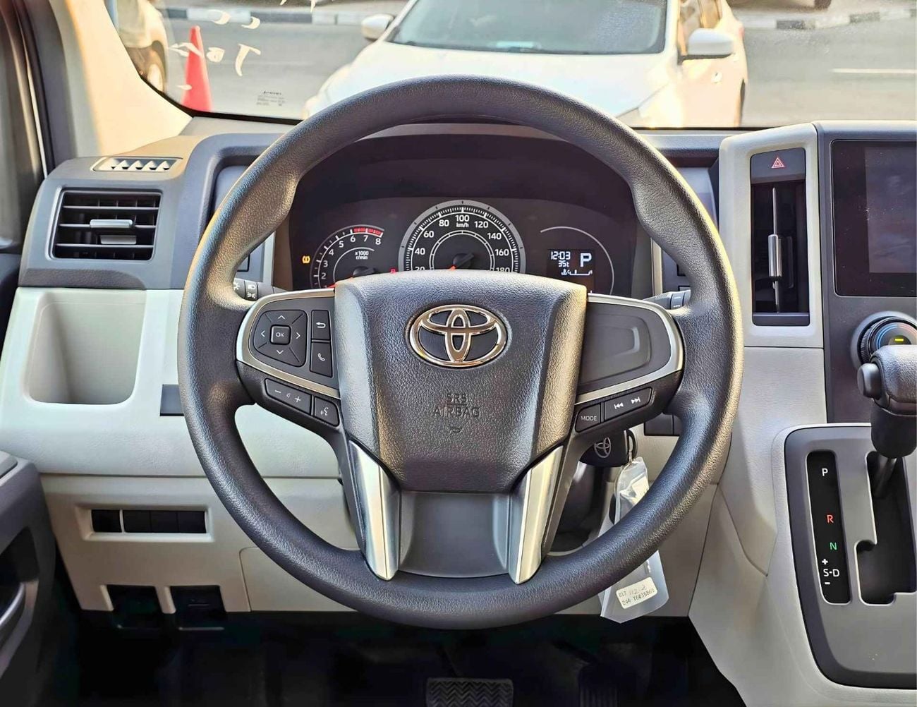 تويوتا هاياس HIGHROOF / 13 SEATER / REAR CAMERA / 3.5L PETROL A/T / BLACK BUMPER (CODE # HPHRAB)