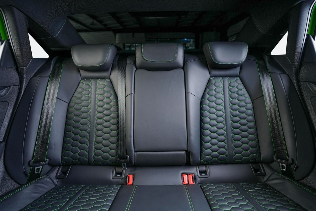 Audi RS3 STANDARD STD GCC-Exclusive Green Color-Full Leather Interior-Green Accents-Sports Exhaust