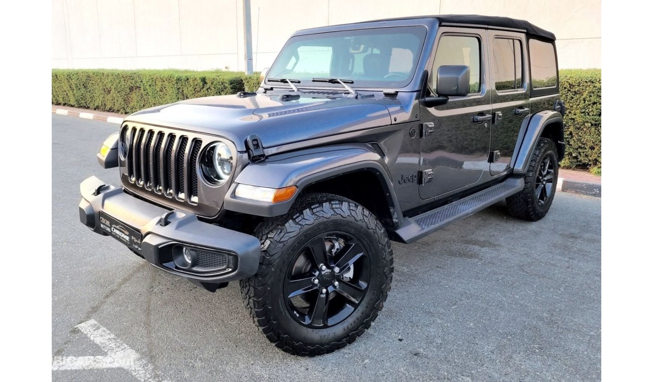 Used 2021 JEEP WRANGLER UNLIMITED SAHARA SOFT TOP CONVERTIBLE (JL), 4DR  SUV,  TURBO 4CYL PETROL, AUT 2021 for sale in Dubai - 550123