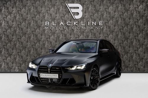 BMW M3 xDrive COMPETITION BUY NOW, PAY 2027 | THE BLACKLINE STANDARD | October 2028 Warranty + Service, GCC, Low KMs