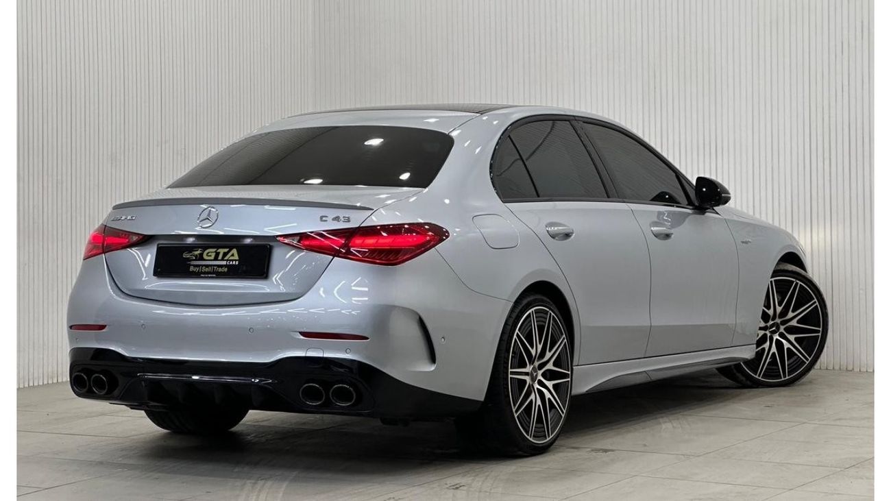Mercedes-Benz C 43 AMG 2023 Mercedes Benz C43 AMG 4MATIC, May 2028 Mercedes Warranty, May 2027 Mercedes Service Pack, GCC