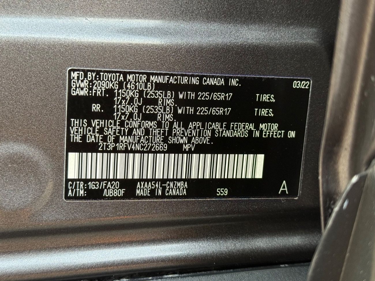 Toyota RAV4 2022 TOYOTA RAV4 XLE 4x4 FULL OPTIONS IMPORTED FROM USA