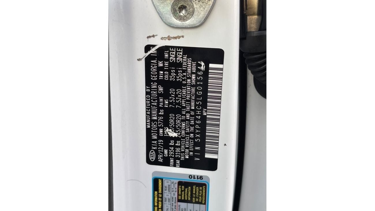 Kia Telluride EX 2020 KIA TELLURIDE IMPORTED FROM USA