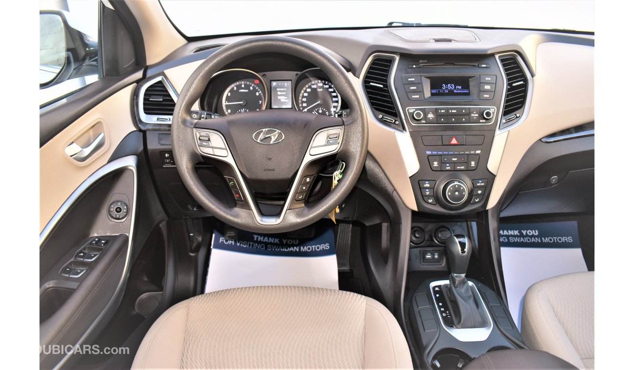 Hyundai Santa Fe 2.4L GL 2017 GCC SPECS DEALER WARRANTY
