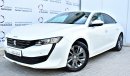 Peugeot 508 1.6L ACTIVE 2020 GCC SPECS WITH UNDER WARRANTY