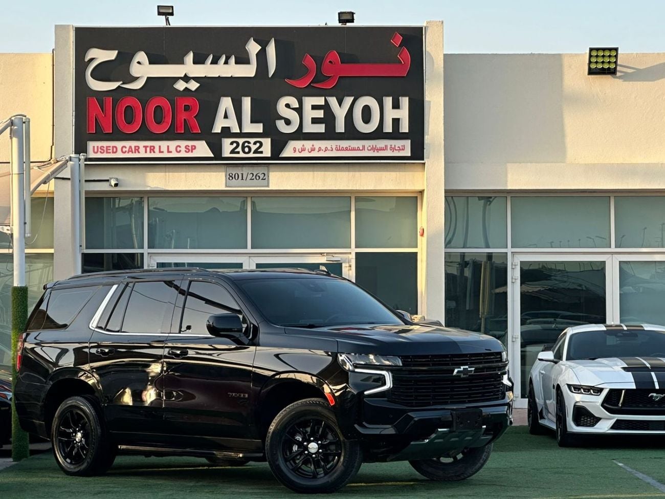 شيفروليه تاهو شيفورليه تاهو LT خليجي 2023 بلاك اديشن صبغ وكاله تشييكات وكاله تحت الضمان