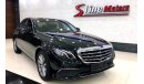 مرسيدس بنز E200 Mercedes E200 2018 I 5 Years Dealer Warranty I Service Contract I Premium Option I GCC