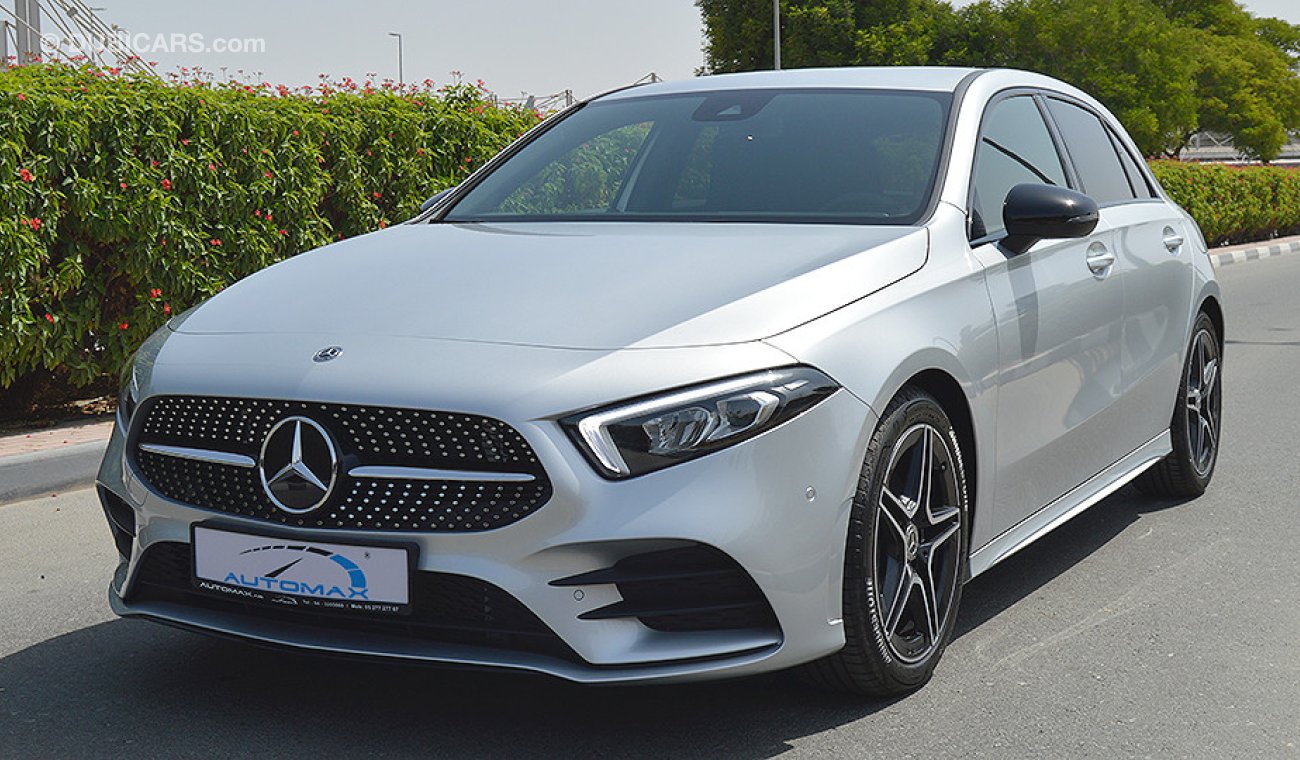 مرسيدس بنز A 200 AMG 2018, I4-Turbo GCC, 0km with 2 Years Unlimited Mileage Dealer Warranty