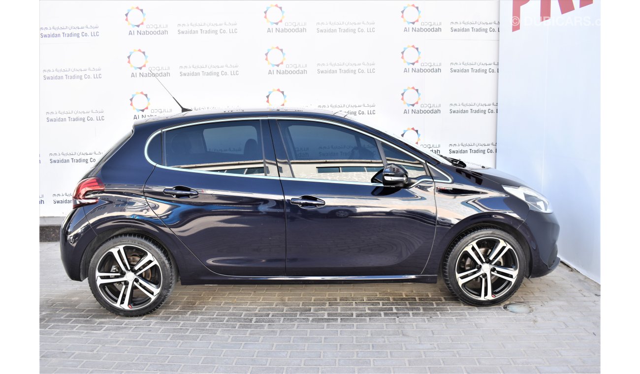 Peugeot 208 1.6L GT LINE 2018 GCC SPECS AGENCY WARRANTY UP TO 2023 OR 100,000KM