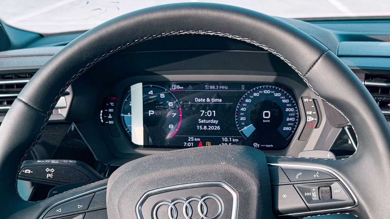 أودي A3 35 TFSI سبورت أودي A3 1.5TS لاين 2025 | كاملة المواصفات | 160 حصان | فتحة سقف بانورامية