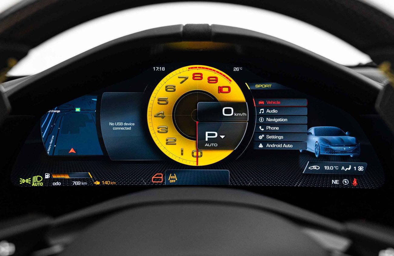 Ferrari Roma 3.9L V-8 Twin-Turbocharged Engine