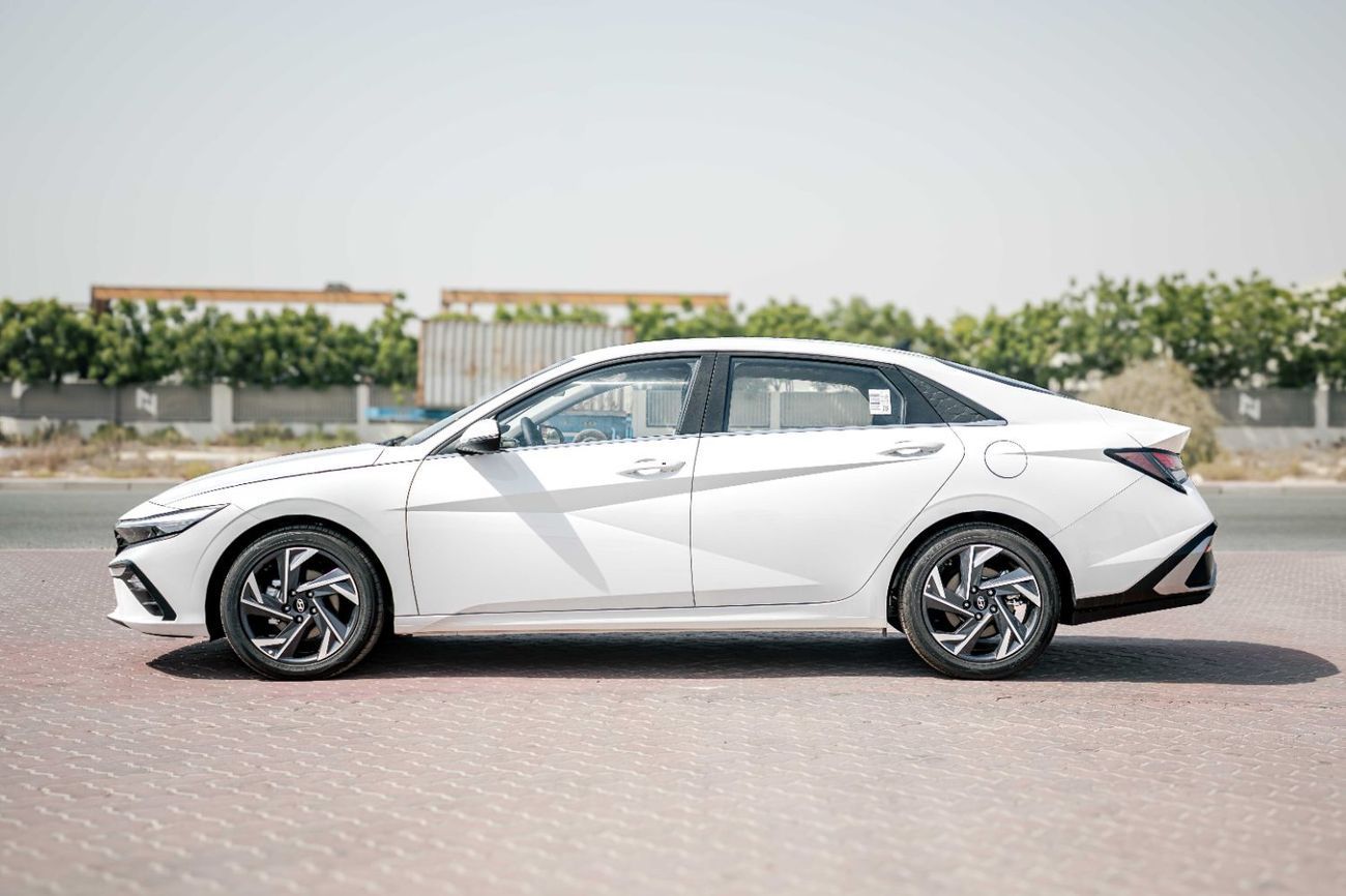 هيونداي إلانترا 2025 Hyundai Elantra GLX Elite 1.5L - White Inside Black | Export Only