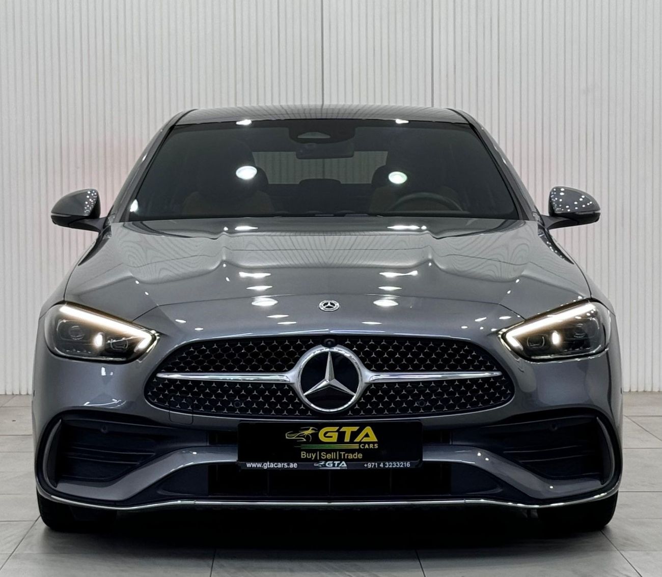 مرسيدس بنز C 200 بريميوم 2022 Mercedes Benz C200 AMG, July 2027 Mercedes Warranty + Service Pack, Full Options, Low K