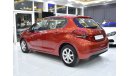 Peugeot 208 EXCELLENT DEAL for our Peugeot 208 1.6L ( 2019 Model ) in Red Color GCC Specs