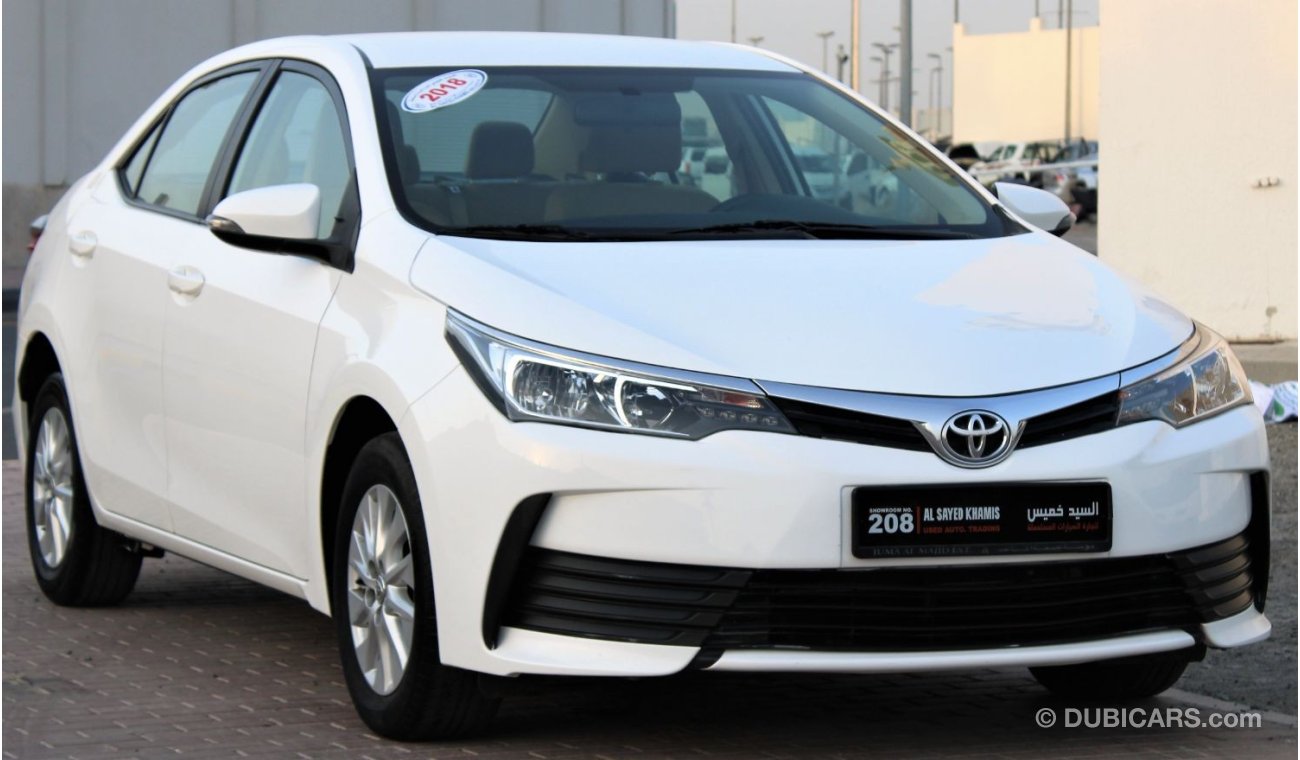 Toyota Corolla Toyota Corolla 2018 GCC, in excellent condition, without accidents, very clean from inside and outsi