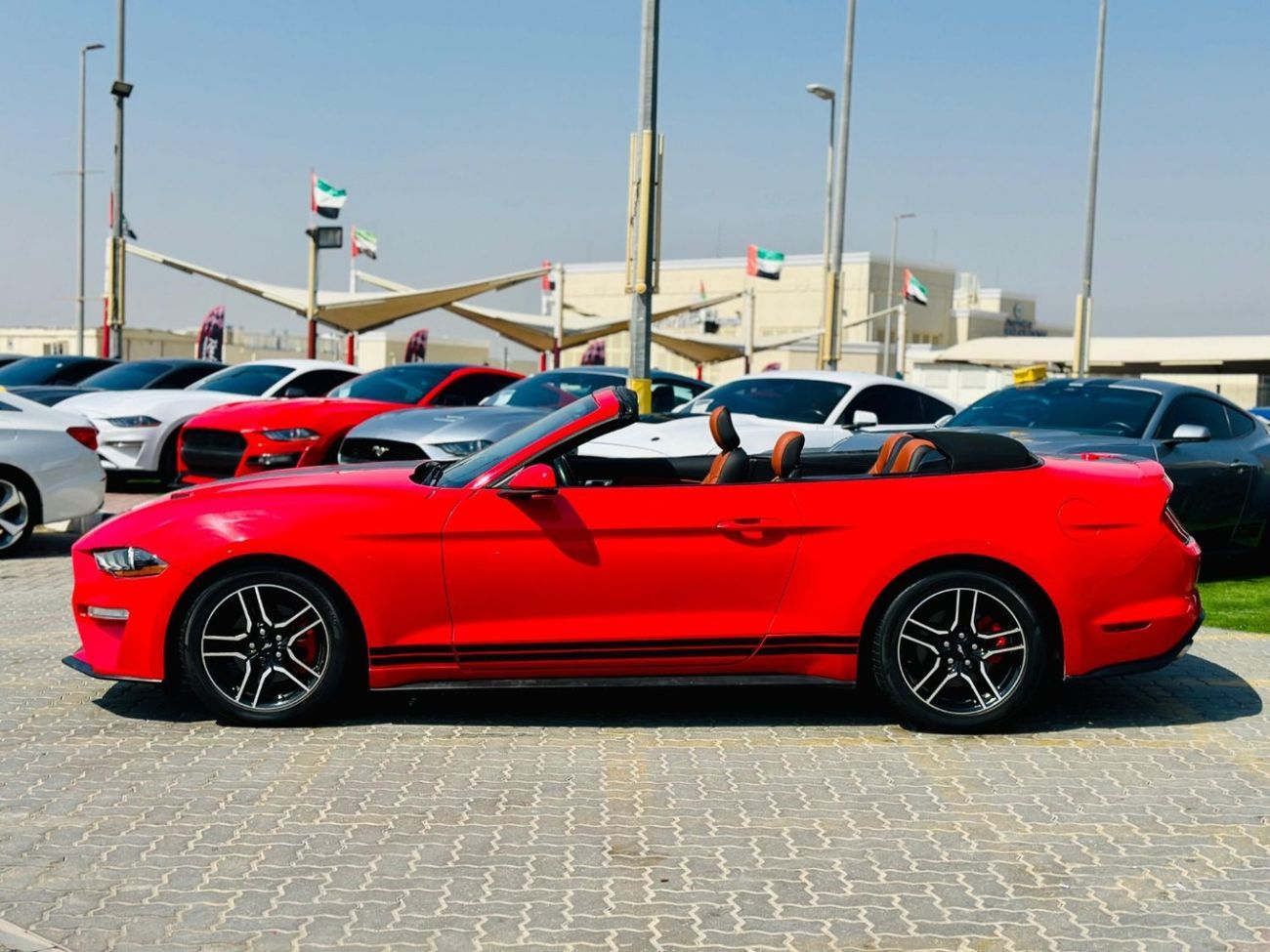 Ford Mustang EcoBoost Convertible | Monthly AED 930/- | 0% DP | Custom Leather Seats | # 48526