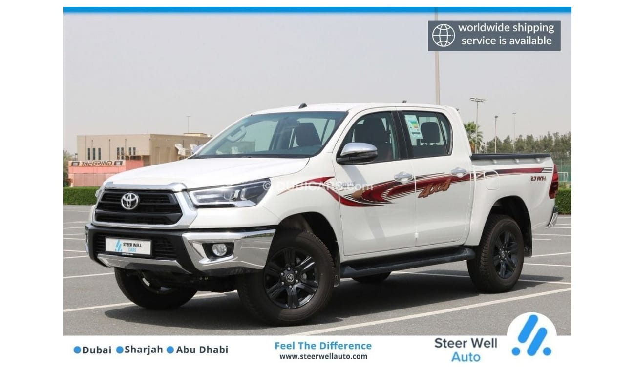 Toyota Hilux 2021 | GLX-S V FULL OPTION 2.7L 4X4 D/C M/T KEY START REAR CAMERA - GCC SPECS - EXPORT ONLY