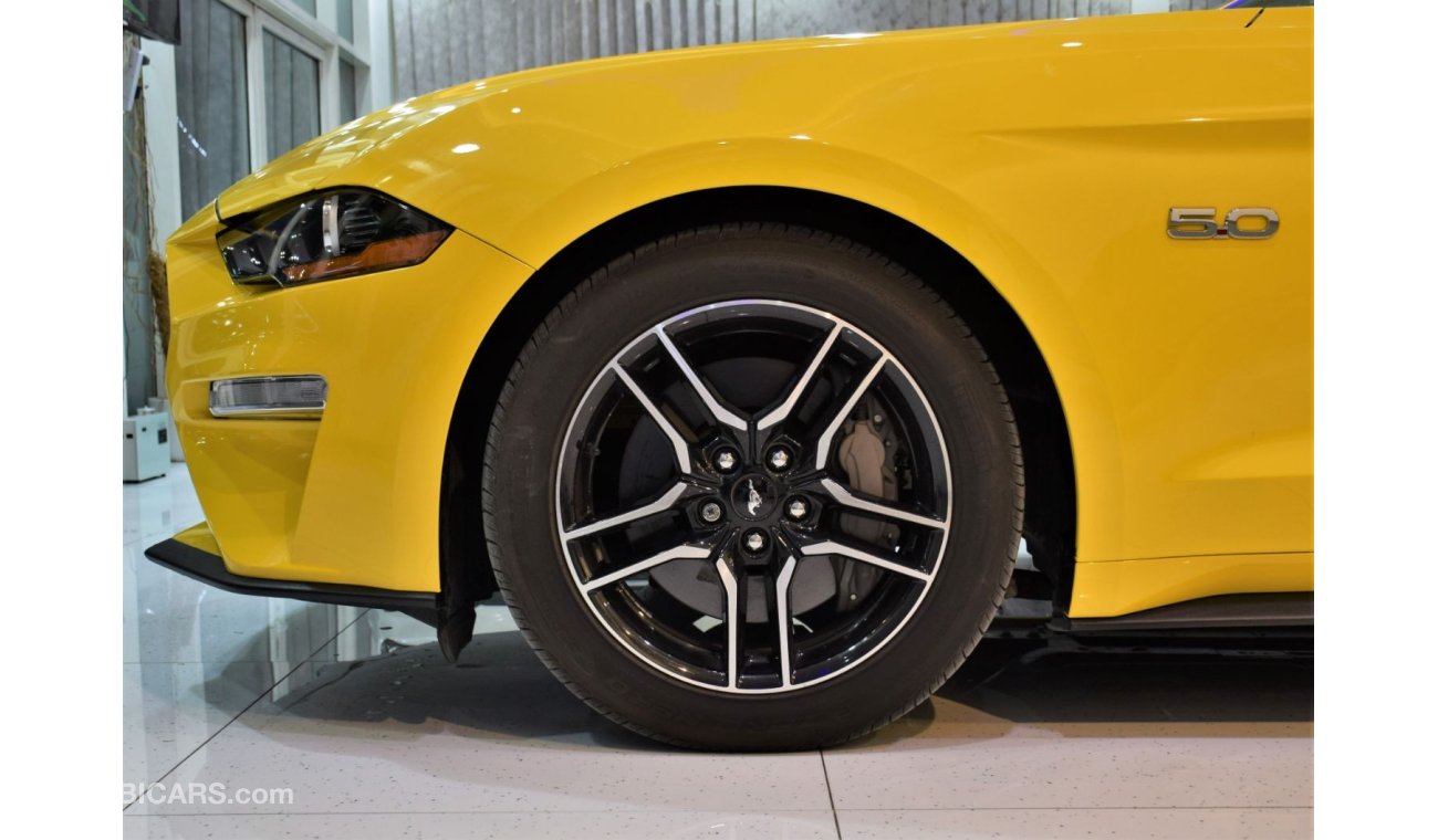 Ford Mustang EXCELLENT DEAL for our Ford Mustang 5.0 GT 2018 Model!! in Yellow Color! GCC Specs